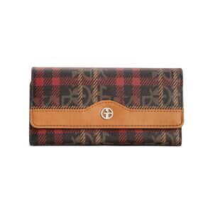 Giani Bernini Plaid Block Signature Receipt Wallet